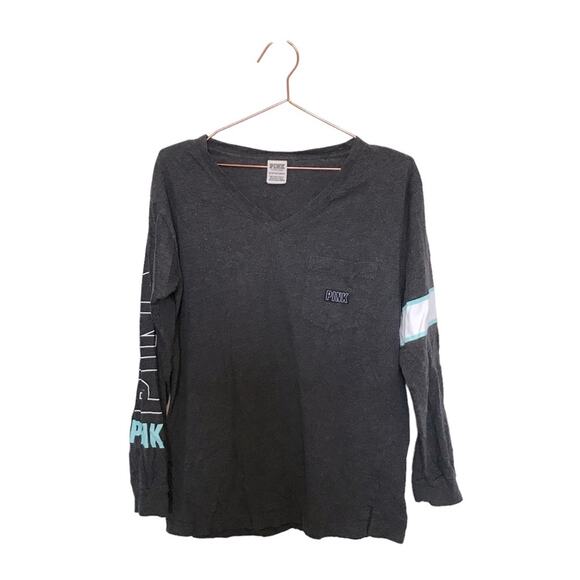 PINK Victoria's Secret Tops - Victoria's Secret Graphic Tee Long Sleeve - Size XS